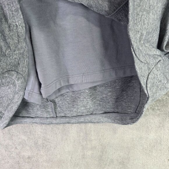 Tangerine Heather Gray Athletic Skort Zip Pockets & Drawstring Waist Size XL - Picture 3 of 7